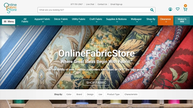 Online Fabric Store